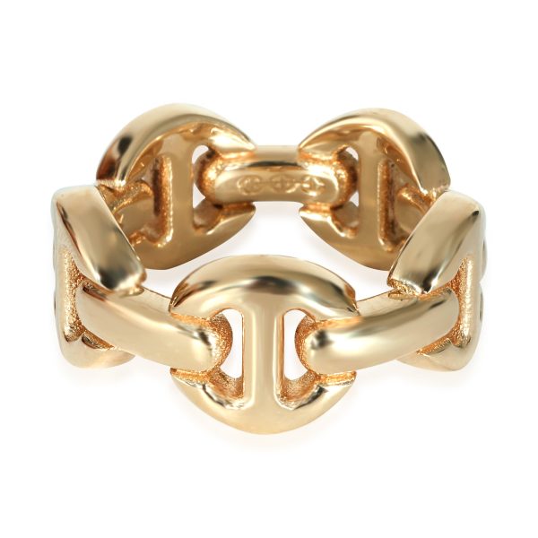 z131667 bv Hoorsenbuhs Tri Link Brute Classic Ring in 18k Yellow Gold