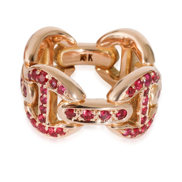 z131669 bv fb3b947f 66e7 4fa0 8622 c786860aff9f Hoorsenbuhs Antiquated Tri Link Ring with Rubies in 18k Rose Gold