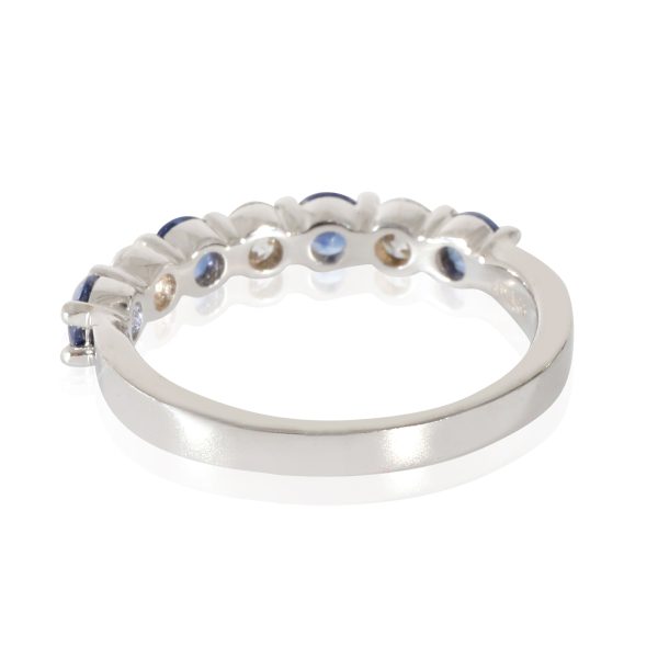 z133545 pv Diamond Sapphire Band in 14K White Gold 051 CTW