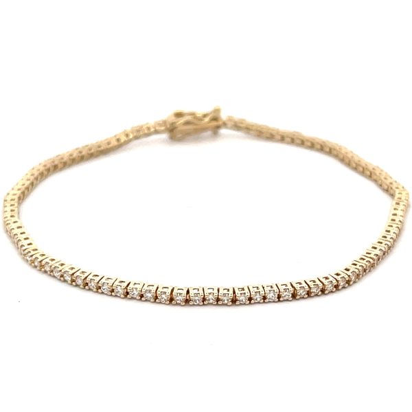 Diamond Tennis Bracelet in 14K Yellow Gold 1 CTW Diamond Tennis Bracelet in 14K Yellow Gold 1 CTW