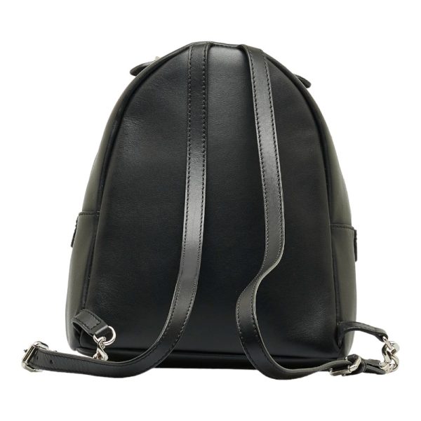 1 0111547 3 Fendi Visaway Studs Logo Rucksack Backpack Black Multicolor Leather