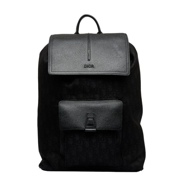 1 0118875 1 Dior Homme Oplique Motion Rucksack Backpack Black Nylon Leather