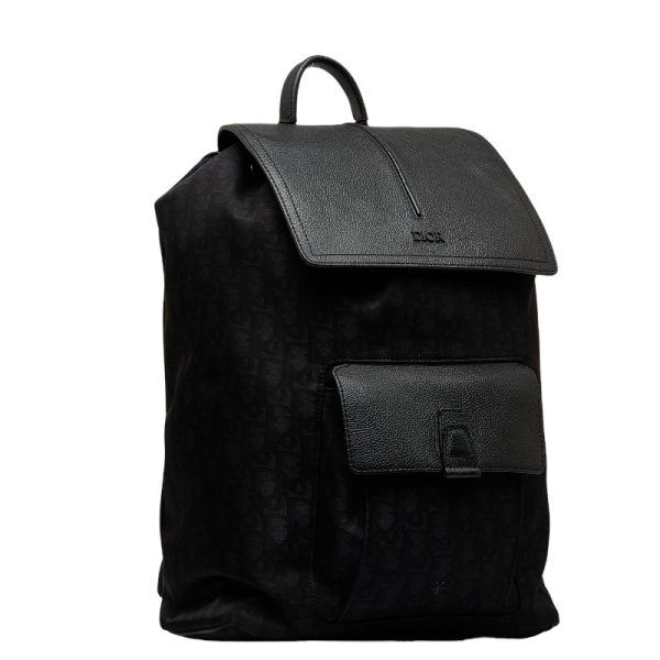 1 0118875 2 Dior Homme Oplique Motion Rucksack Backpack Black Nylon Leather