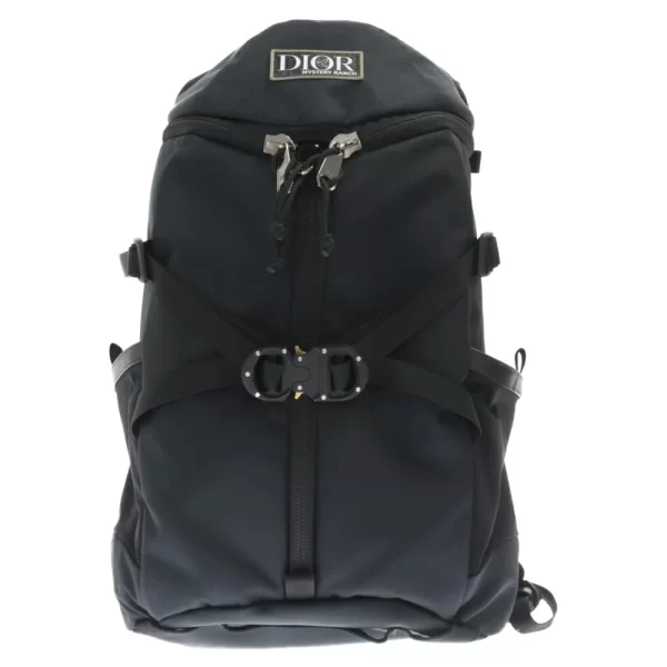 1 Dior Leather Backpack Rucksack Black