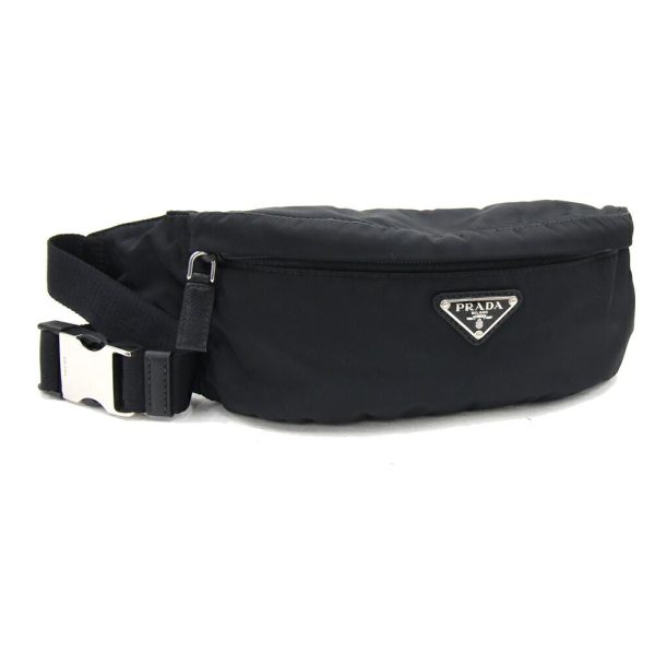 1 Prada Waist Bag Nylon Body Bag Waist Pouch Belt Bag Black