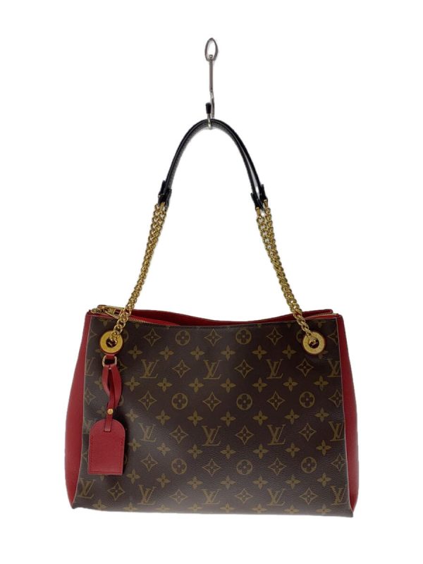 1 Louis Vuitton Surenne MM Monogram Canvas Leather Brown