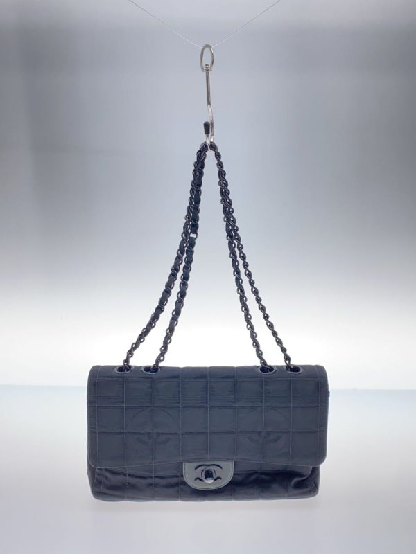 1 Chanel Chain Shoulder Bag Nylon Black