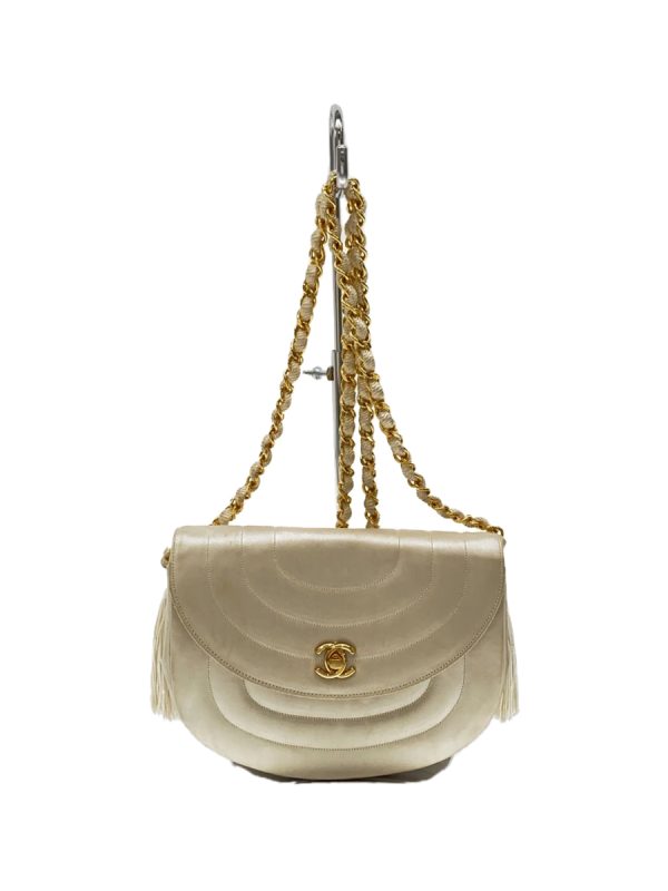 1 Chanel Chain Coco Mark Shoulder Bag White