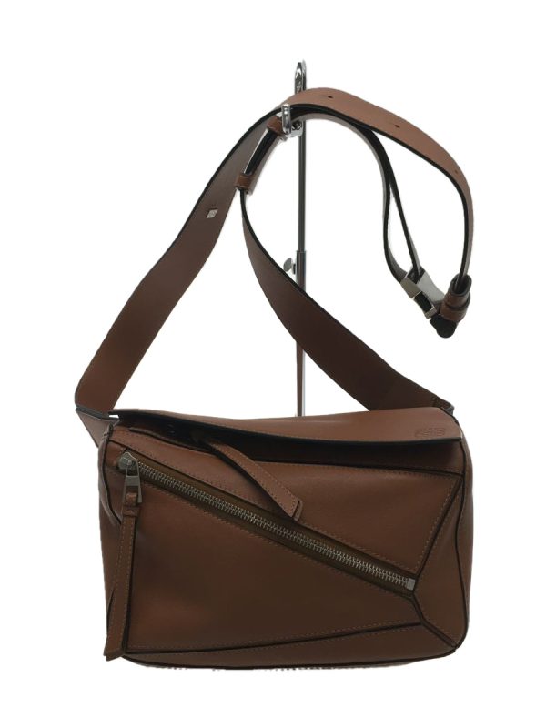 1 Loewe Puzzle Bum Bag Small Calf Leather Shoulder Bag Brown
