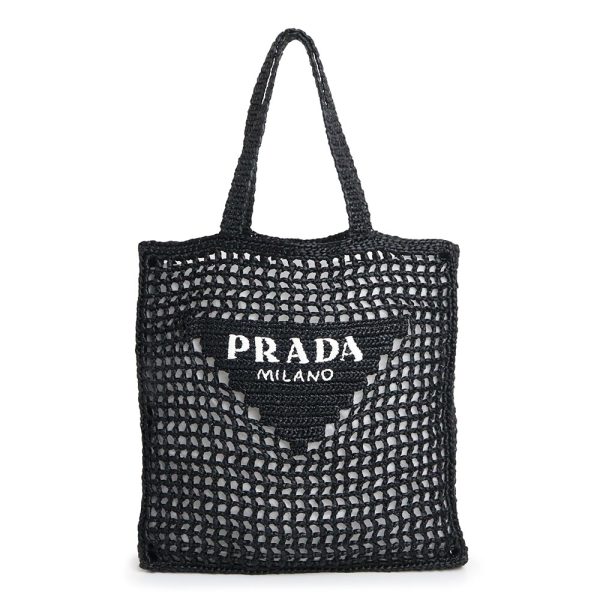 1 Prada Tote Bag Basket Bag Black