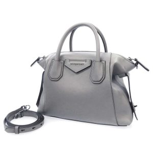 1 Givenchy Handbag Shoulder Bag Leather Gray