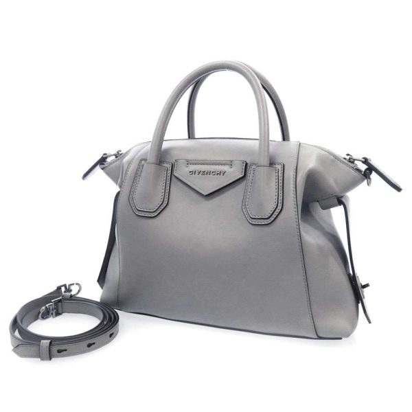 1 Givenchy Handbag Shoulder Bag Leather Gray