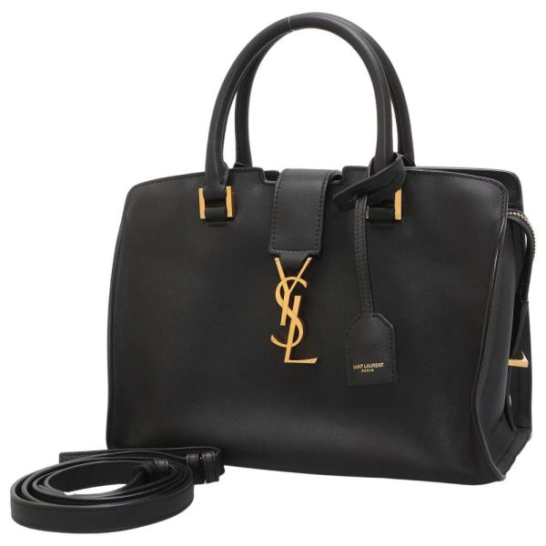 1 Saint Laurent Handbag Leather Shoulder Bag Black