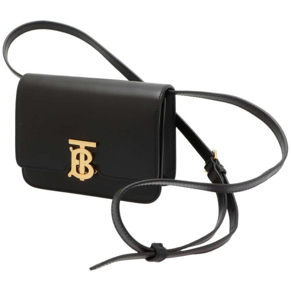 1 Burberry Shoulder Bag Leather Black