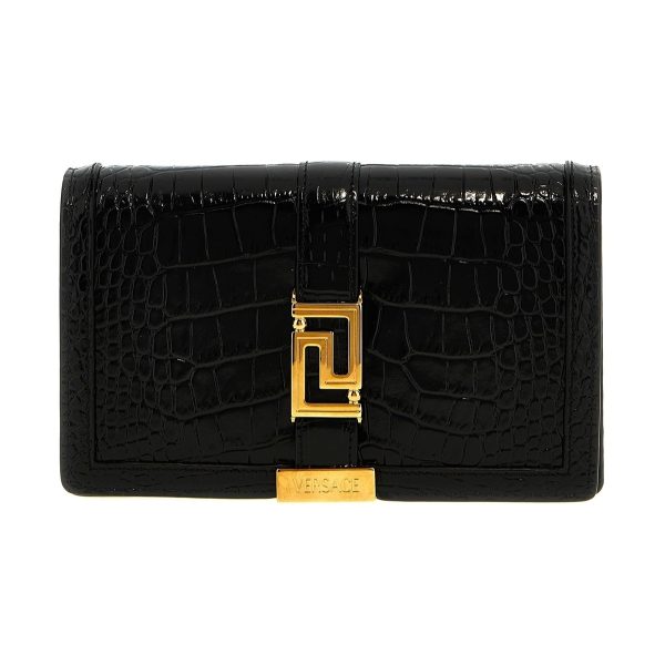 1 Versace Black Greca Goddess Wallet Autumnwinter 2023