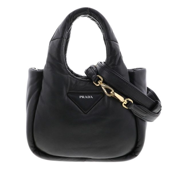 1 Prada Padetto Nappa 2way Mini Tote Bag Black