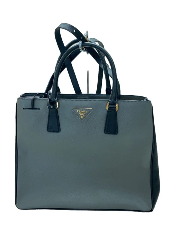 1 Prada Shoulder Bag Leather Blue