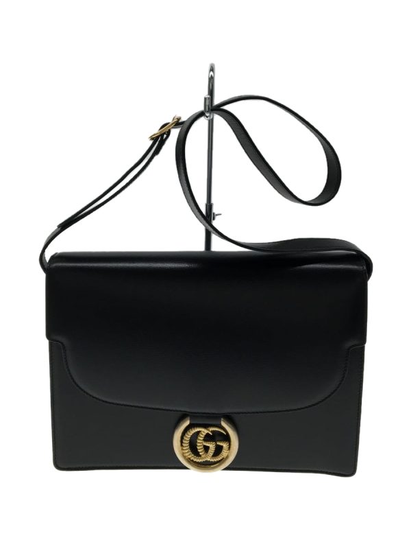 1 Gucci Shoulder Bag Leather Black