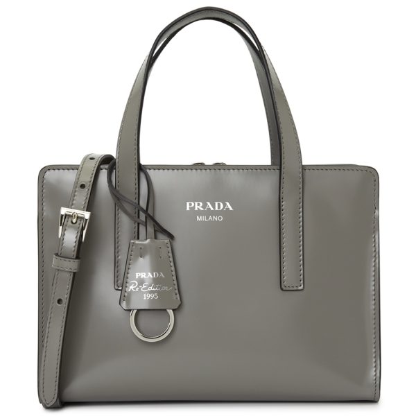 1 Prada Tote Bag Shoulder Bag Gray