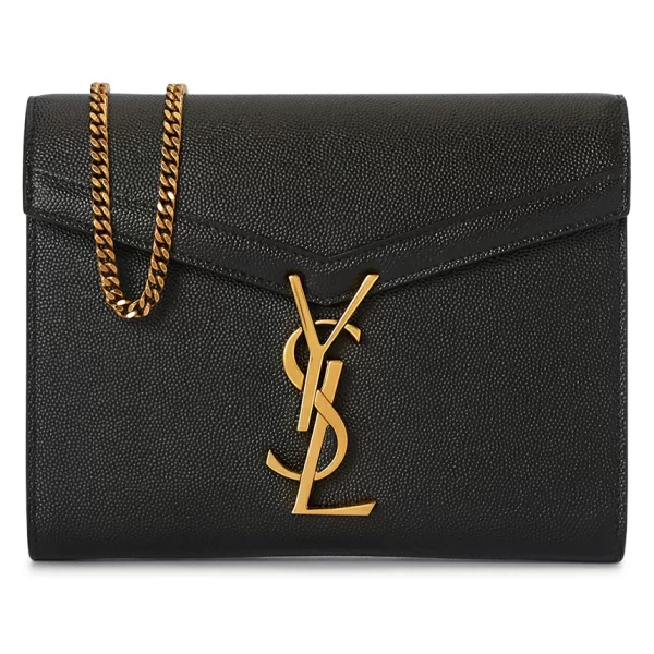 1 Saint Laurent Shoulder Bag Cowhide Handle Bag Black