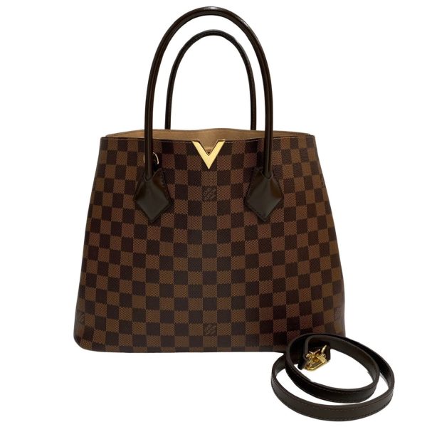 1 Louis Vuitton Kensington Damier Leather Tote Bag Shoulder Bag Brown