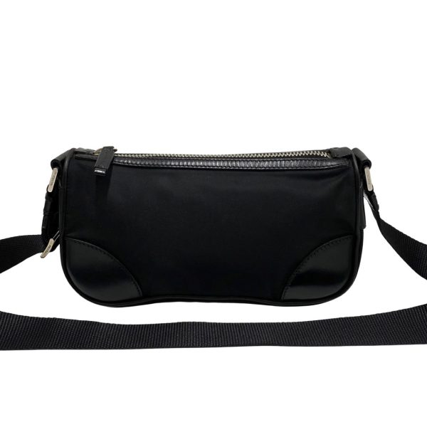 1 Prada Nylon Leather Mini Shoulder Bag Crossbody Bag Black