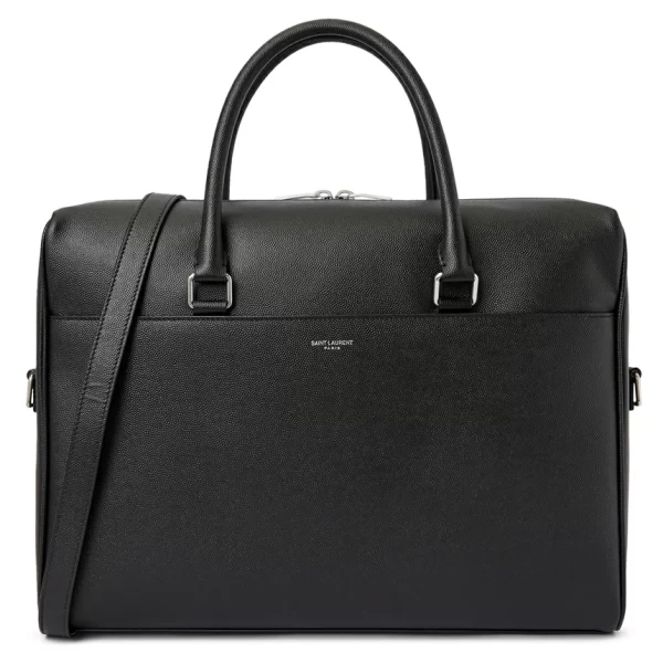 1 Saint Laurent Briefcase Handle Cowhide Black