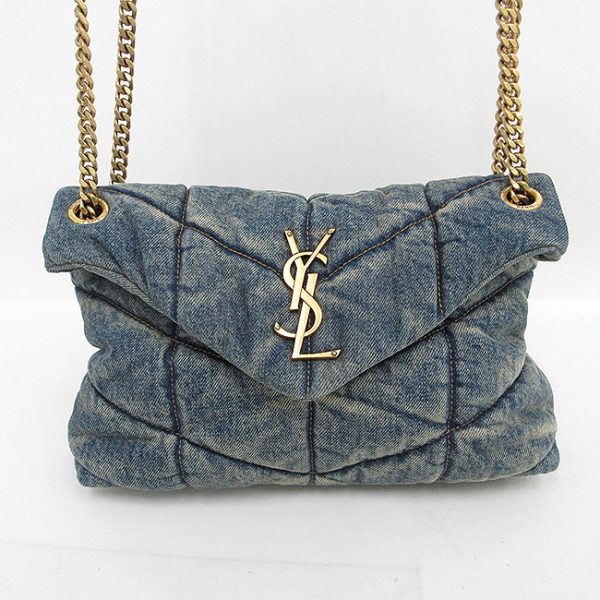 1 Yves Saint Laurent Chain Shoulder Bag Brand Bag Denim