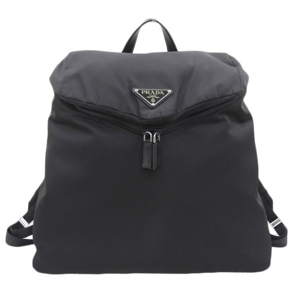 1 Prada Backpack Rucksack Nylon Leather Black