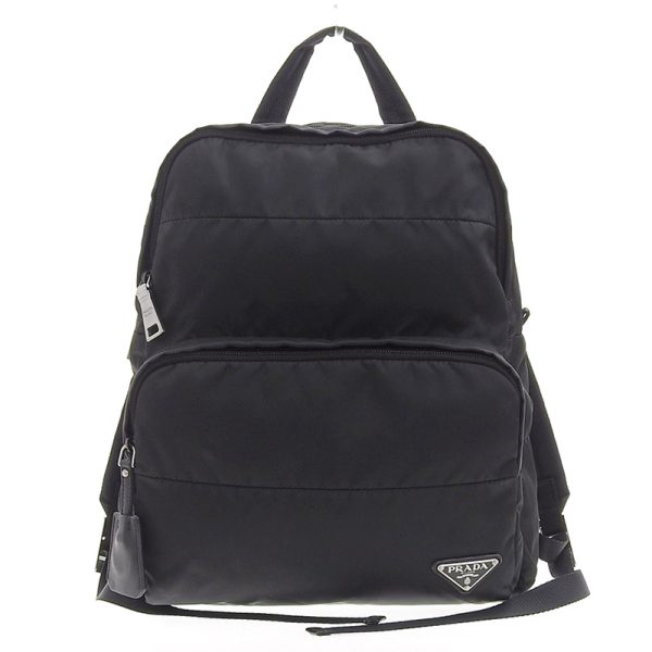 1 Prada Backpack Rucksack Nylon Black
