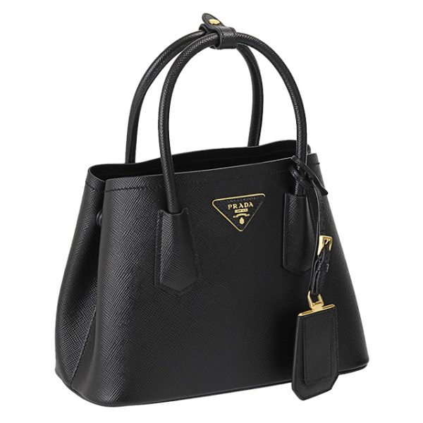 1 Prada Leather Mini Bag Triangle Logo 2way Shoulder Bag Black