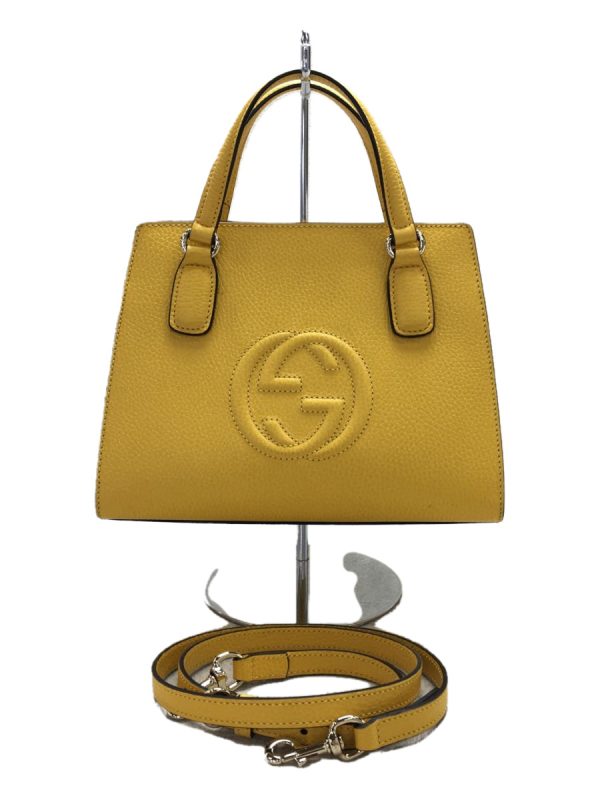 1 Gucci Shoulder Bag Leather Yellow