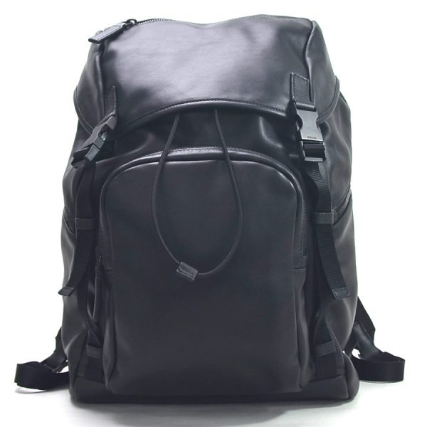 1 Prada Rucksack Backpack Grace Lux Leather Nero Black