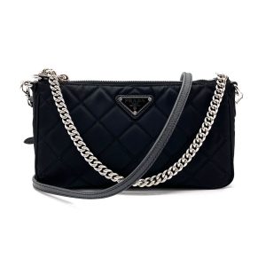 1 Fendi First Small 2way Clutch Shoulder Bag 2way Black