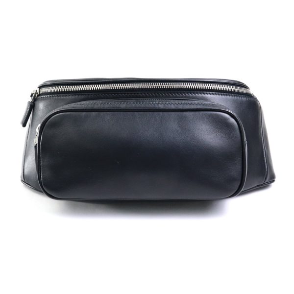 1 Prada Body Bag Waist Pouch Leather Black