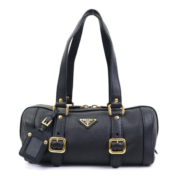 1 Prada Shoulder Bag Leather Black