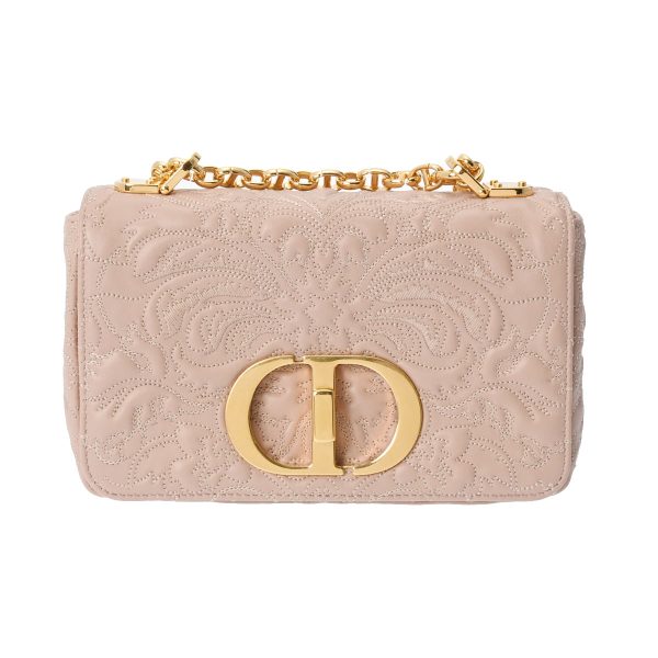 1 Christian Dior Chain Lambskin Shoulder Bag Pink