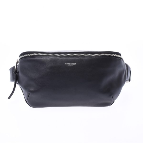 1 Saint Laurent Body Bag Black Calf Waist Bag