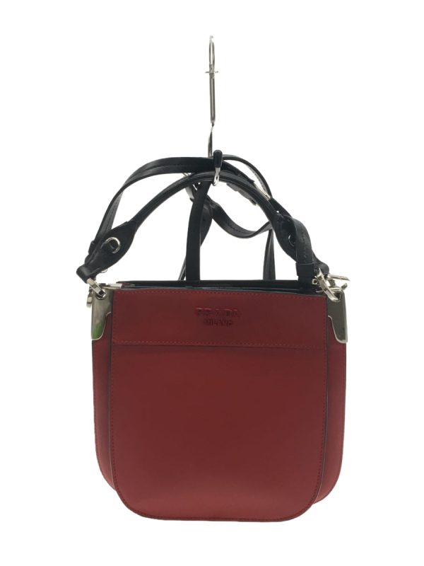 1 Prada Shoulder Bag Leather Red