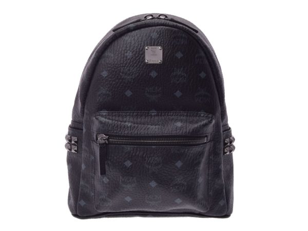 1 Mcm Backpack Rucksack Black Studded