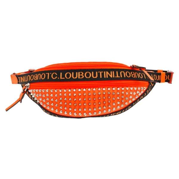 1 Christian Louboutin Waist Bag Crossbody Bag Orange