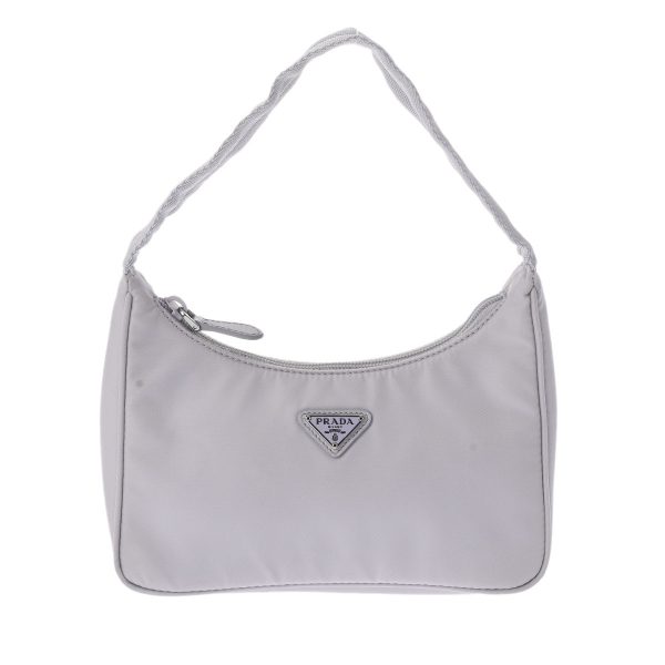 1 Prada Mini Bag Purple Silver Hardware Nylon Handbag