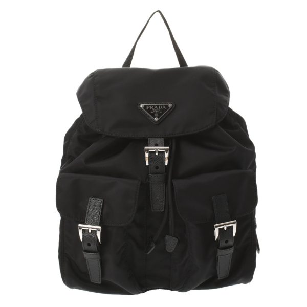 1 Prada Backpack Black Renylon Rucksack Daypack