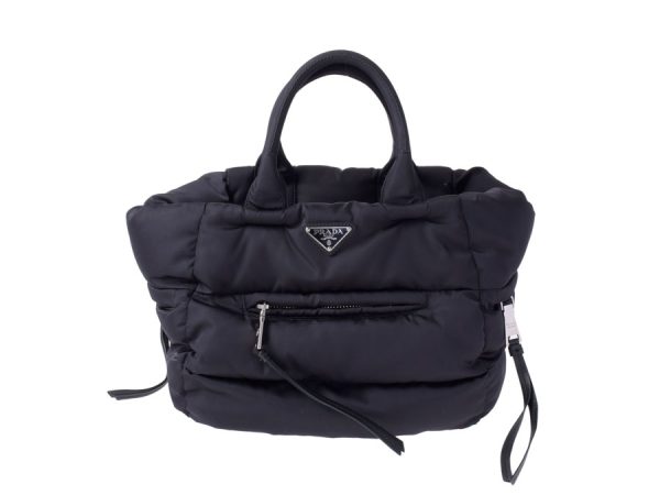 1 Prada Taste Bomber Handbag Nylon Black