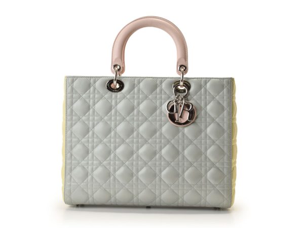 1 Christian Dior Cannage Tricolor Lambskin Pink