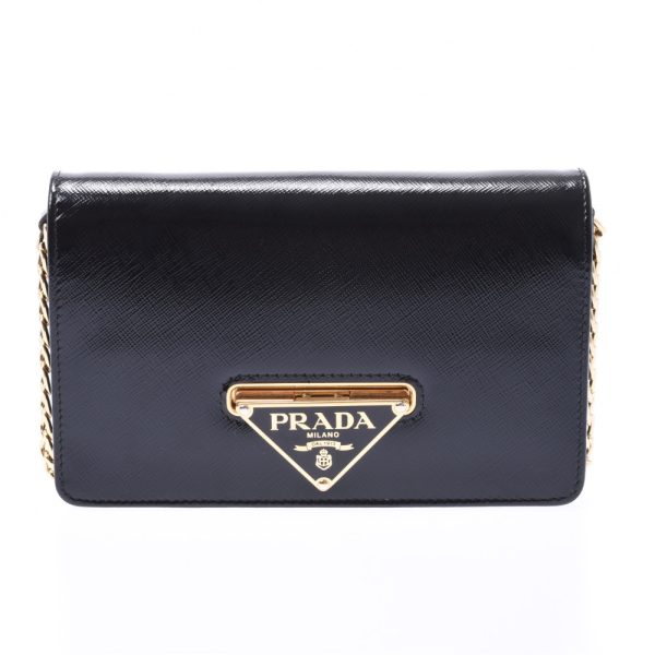 1 Prada Chain Shoulder Bag Noverni Black