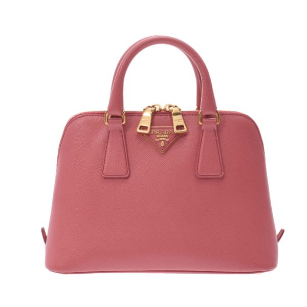 1 Prada 2way Bag Saffiano Handbag Pink