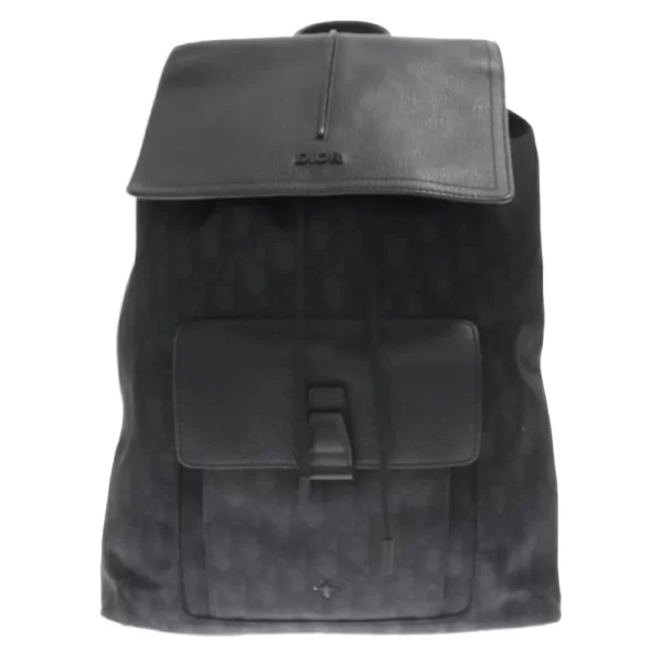 1 Dior Leather Backpack Rucksack Black