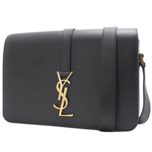 1 Versace La Medusa Shoulder Bag Leather Black