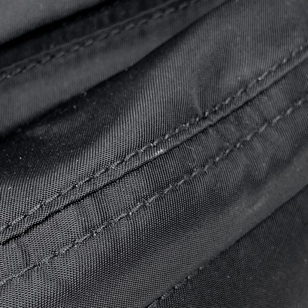 1000052160607 14 Prada Logo Plate Waist Bag Body Bag Crossbody Nylon Nero Black